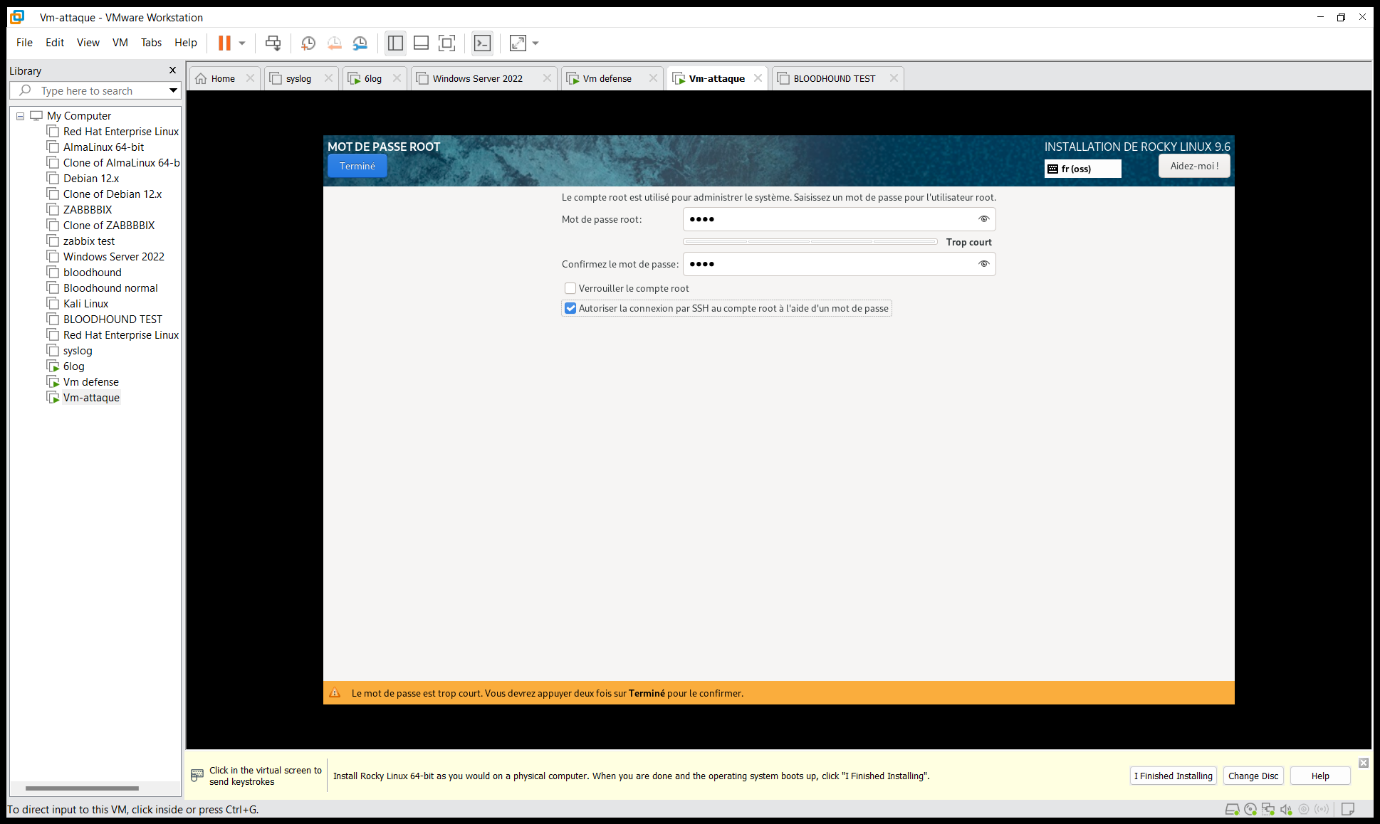 Installation Rocky Linux
